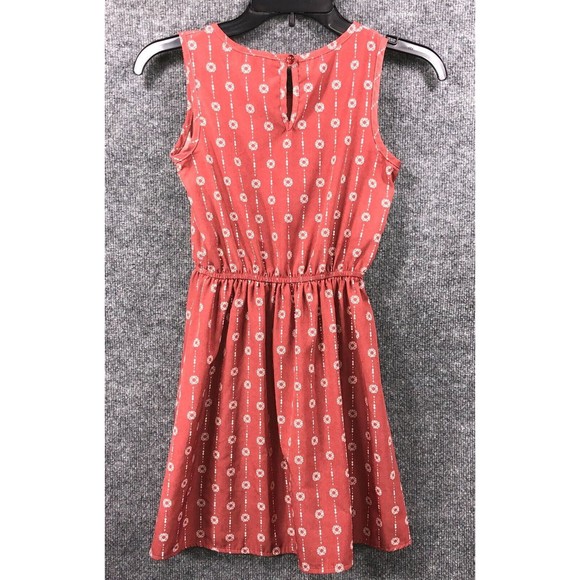 Lily Blue Dress Girls Size 10 Sleeveless Midi Casual Floral Elastic waist - Picture 2 of 6